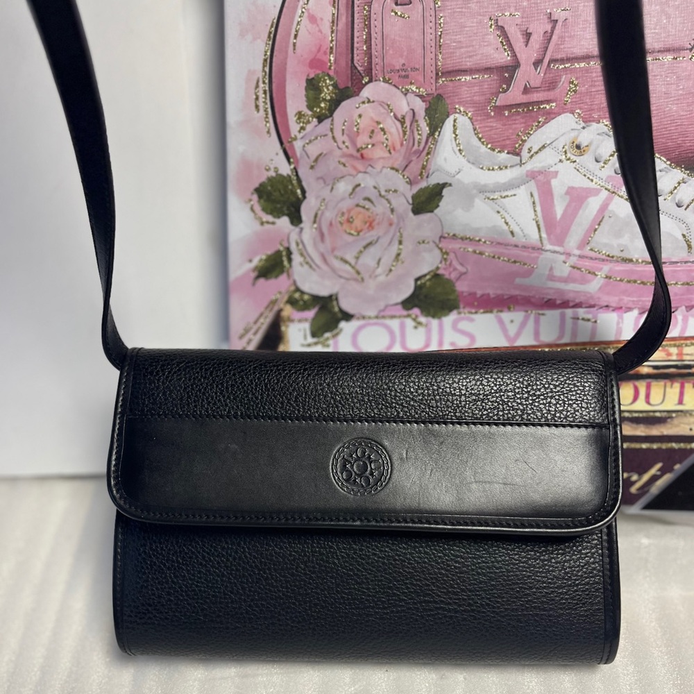 Gucci Black Leather Crossbody Bag Clutch Gucci crossbody Black